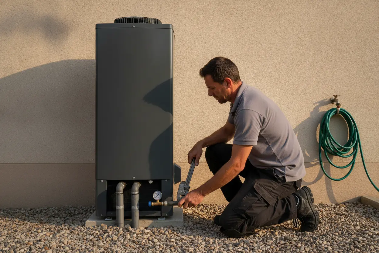 Installation d'une pompe à chaleur air-eau dans un logement à Carpentras