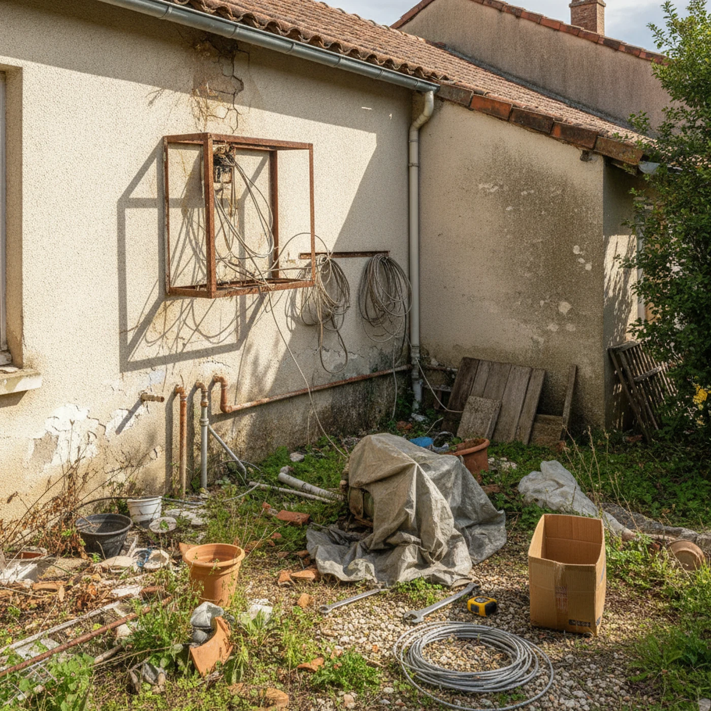 Unité intérieure encrassée avant entretien dans un logement à Monteux